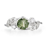 Cedar Wisp Moss Agate Ring