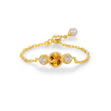 Birthstone Chain Ring