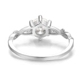 Devotion Leaflet Moissanite Ring