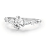 Devotion Leaflet Moissanite Ring