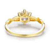 Devotion Leaflet Moissanite Ring