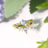 The Center of the Universe Moonstone Ring (Yellow Gold)