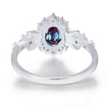 Galactic Oval Cut Alexandrite Ring
