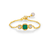 Birthstone Chain Ring