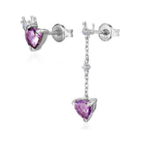 Heart of the Realm Amethyst Earrings