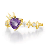 Heart of the Realm Amethyst Ring