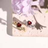 Heart’s Desire Mozambique Red Garnet Ring©