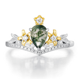 Juniper Dream Moss Agate Ring