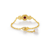 Birthstone Chain Ring