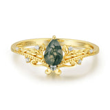 Lotus Moss Agate Ring©