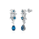 Midnight Veil London Blue Topaz Earrings