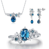 Midnight Veil London Blue Topaz Set