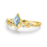 Victorian Lace Sky Blue Topaz Ring©