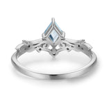 Victorian Lace Sky Blue Topaz Ring©