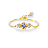 Birthstone Chain Ring