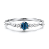 The Center of the Universe Blue Topaz Ring