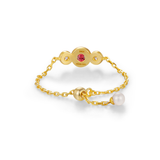 Birthstone Chain Ring
