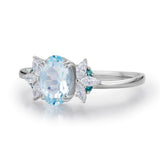 Twilight Star Sky Blue Topaz Ring