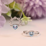 Everlasting Heart Cut Aquamarine Ring©