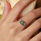 Cedar Wisp Moss Agate Ring