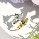 Lotus Moss Agate Ring©