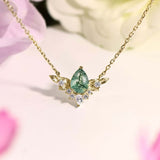 To Bloom Again Moss Agate Necklace