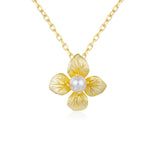Gossamer Petal Pearl Necklace