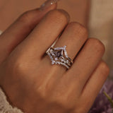 Victorian Lace Alexandrite©, Monte Arc, and Woodland Ring Set
