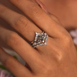 Victorian Lace Moss Agate©, Monte Arc, and Woodland Ring Set