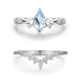 Woodland and Victorian Lace Sky Blue Topaz© Ring Set