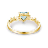 Everlasting Heart Cut Sky Blue Topaz Ring©