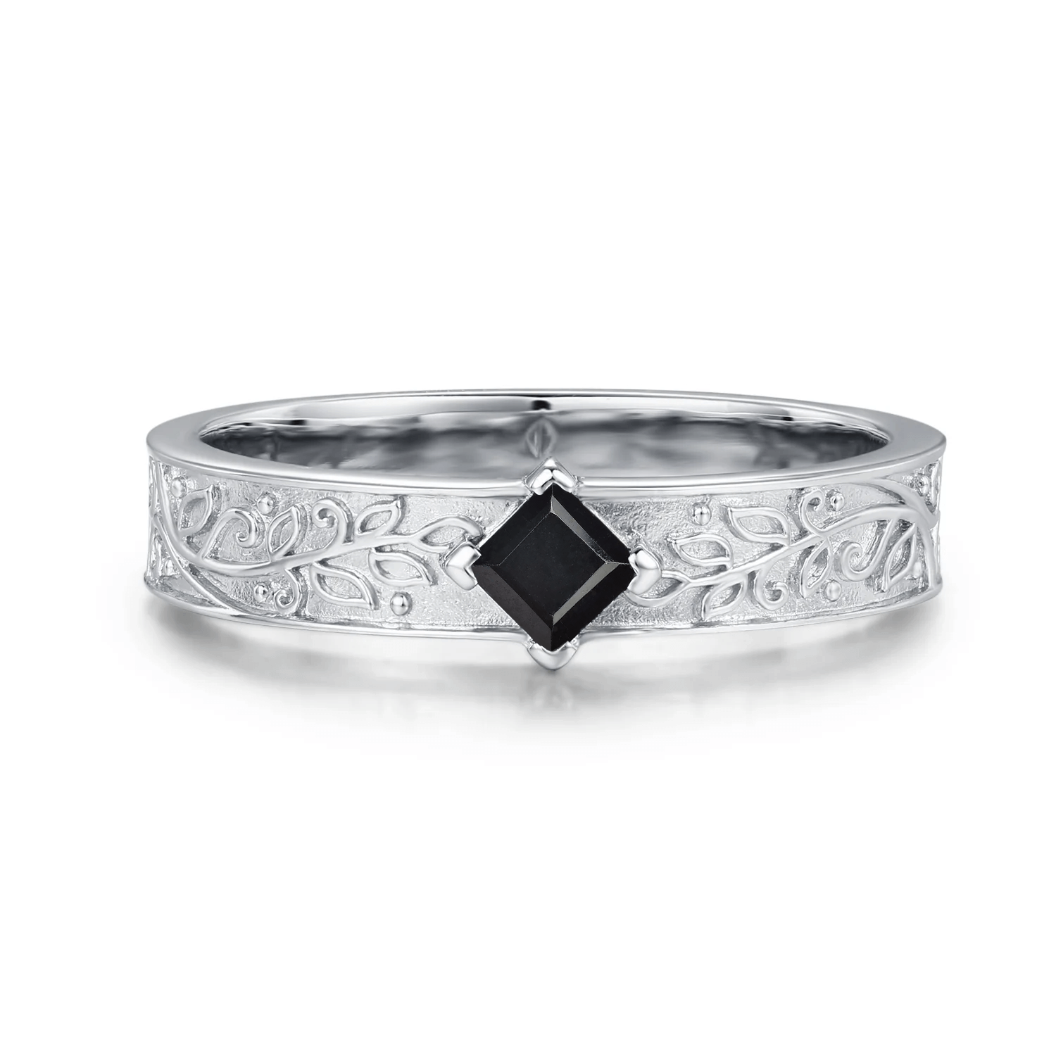 Oakleaf Black Onyx Ring (Male) – Azura New York