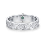 Oakleaf Moss Agate Ring (Male)