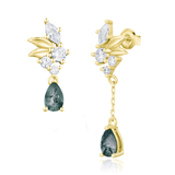 Blair Green Moss Agate Earrings