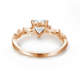 Everlasting Heart Cut Moissanite Ring©