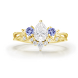 Laurel Grove Moissanite Tanzanite Ring©