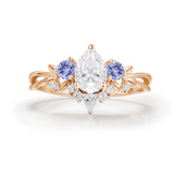 Laurel Grove Moissanite Tanzanite Ring©