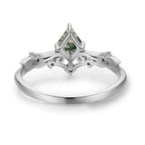Victorian Lace Moss Agate Ring©
