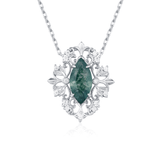 Trellis Moss Agate Necklace