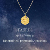 Taurus Zodiac Mantra Necklace