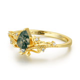 Lotus Moss Agate Ring©