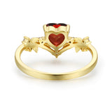 Heart’s Desire Mozambique Red Garnet Ring©