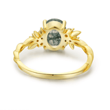 Enchanted Garden Oval Cut Moss Agate Ring©
