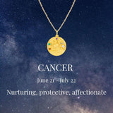 Cancer Zodiac Mantra Necklace