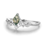 Victorian Lace Moss Agate Ring©