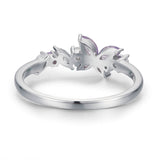 Monarch Butterfly Amethyst Opal Ring
