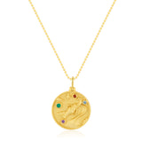 Aquarius Zodiac Mantra Necklace