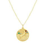 Aries Zodiac Mantra Necklace