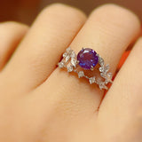White Topaz Celestial Ring