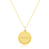 Capricorn Zodiac Mantra Necklace